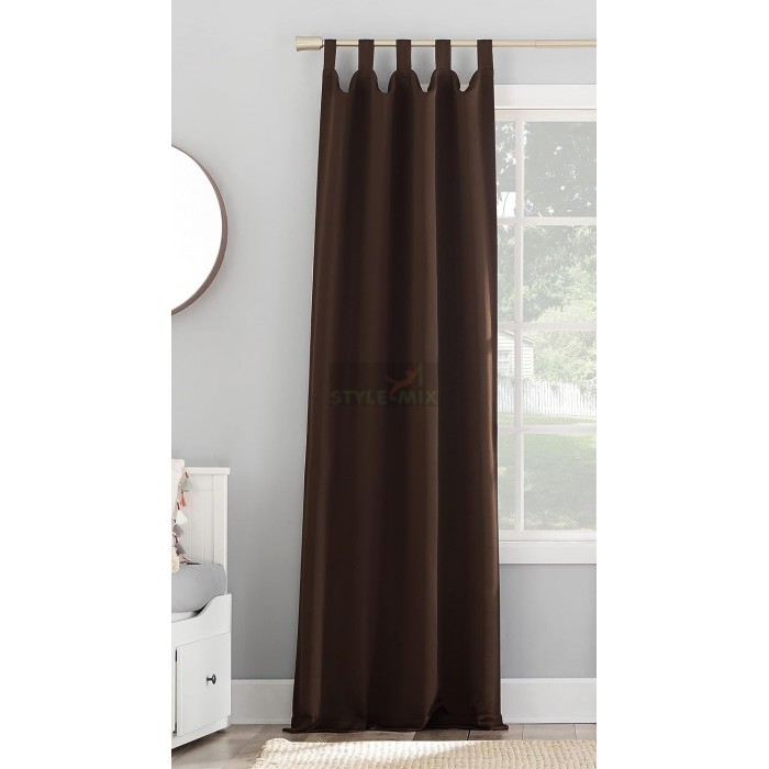 Штора на петлях Анита коричневый