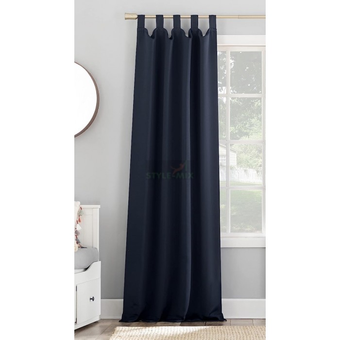 Штора на петлях Анита синий