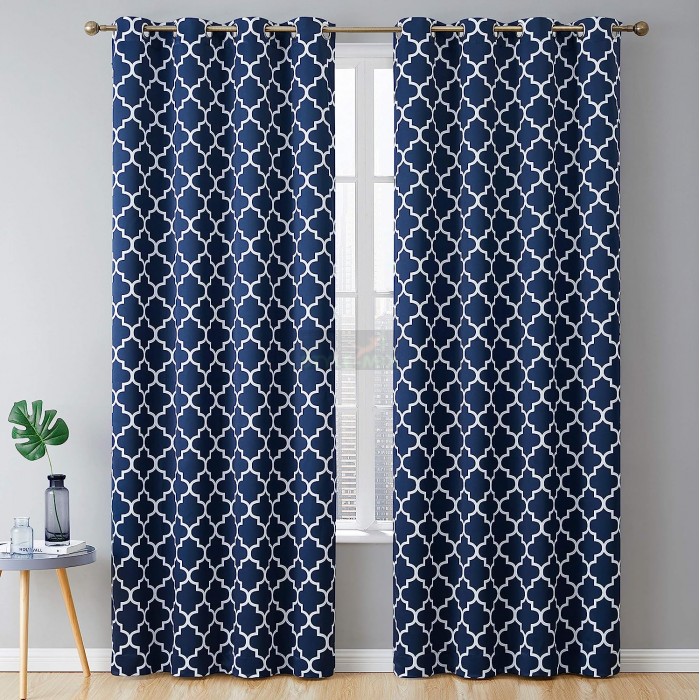 Комплект штор на люверсах Богдан синий