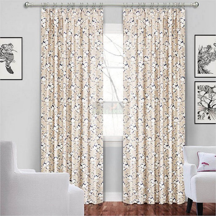 Комплект штор на ленте Доминика синий