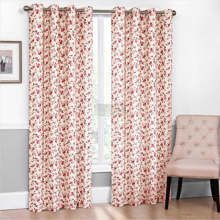 Комплект штор на люверсах Доминика бордо