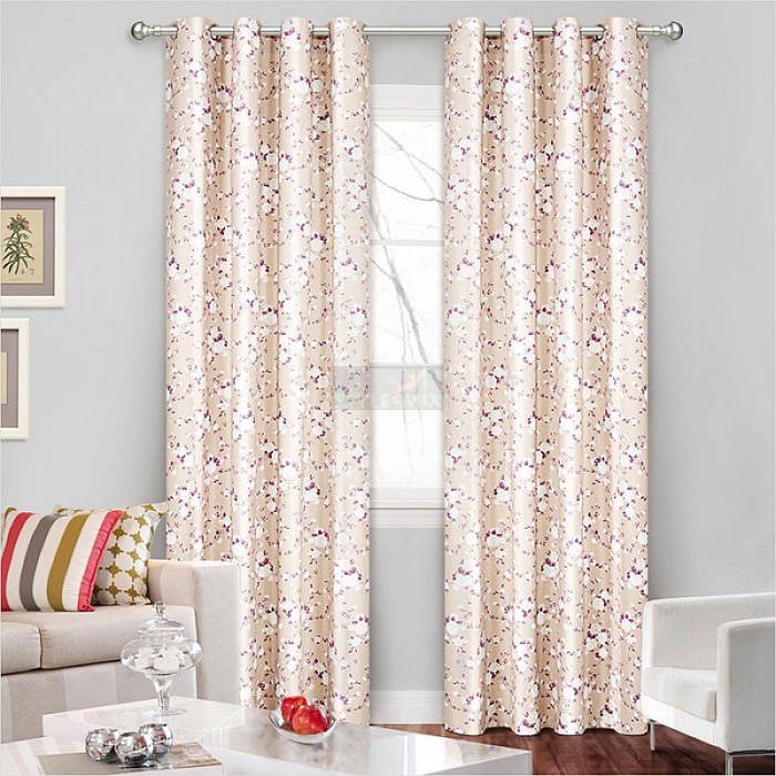 Комплект штор на люверсах Доминика сирень