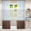 Комплект штор на ленте Гарсия коричневый