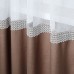 Комплект штор на ленте Гарсия коричневый
