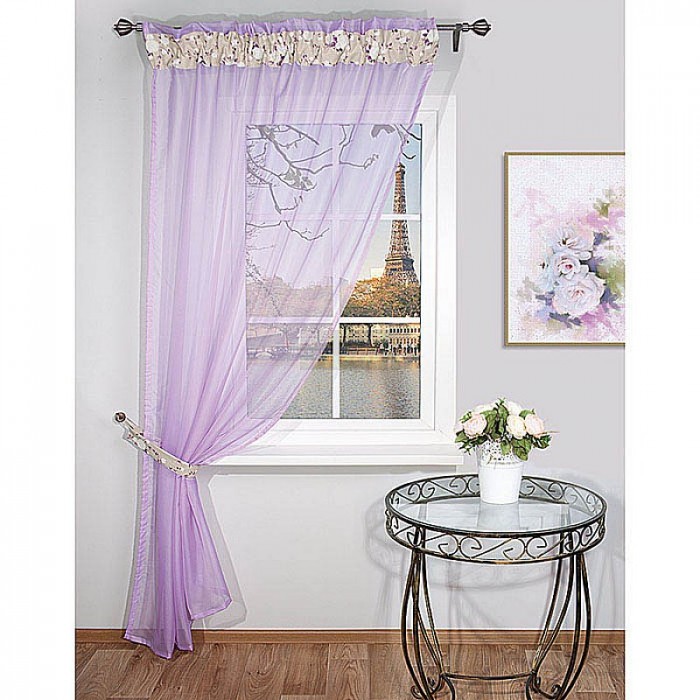 Тюль на ленте Ирма-250 сирень