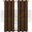 Комплект штор на люверсах Канвас шоколад