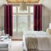 Комплект штор на люверсах Канвас винный