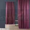Комплект штор на ленте Канвас винный