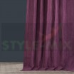 Комплект штор на ленте Канвас винный