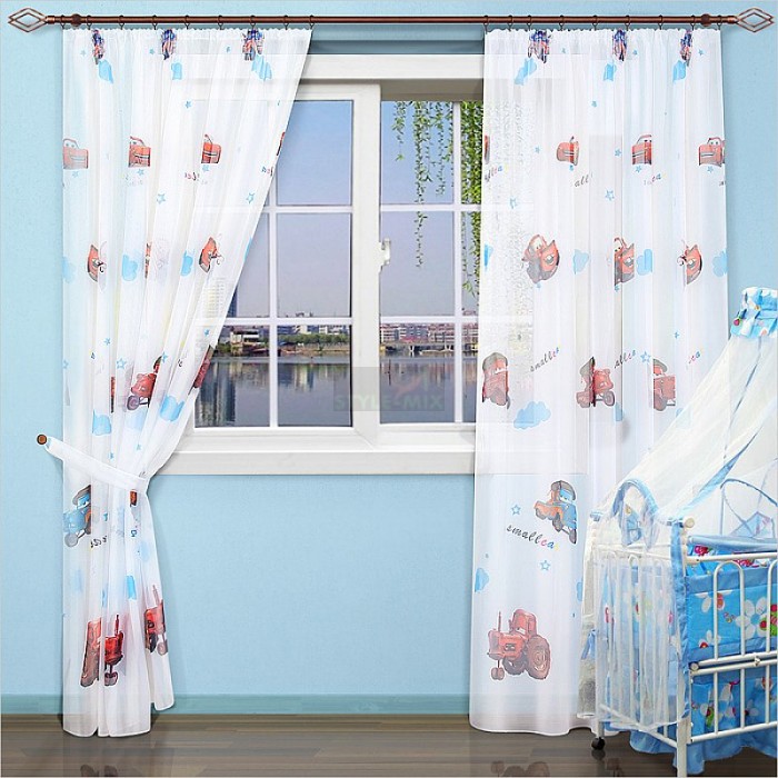 Комплект штор из вуали Карусель белый