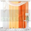 Штора-тюль на ленте Корнелия оранжевый-лимон