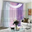 Штора-тюль на ленте Корнелия сирень-розовый