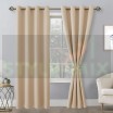 Комплект штор на люверсах Латте бежевый
