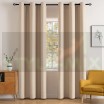 Комплект штор на люверсах Латте бежевый