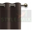 Комплект штор на люверсах Латте шоколад