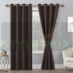 Комплект штор на люверсах Латте шоколад