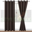Комплект штор на люверсах Латте шоколад