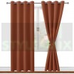 Комплект штор на люверсах Латте терракот