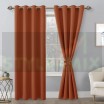 Комплект штор на люверсах Латте терракот