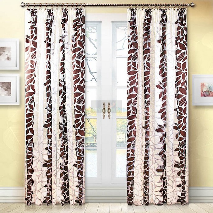 Комплект штор на ленте Лаура шоколад