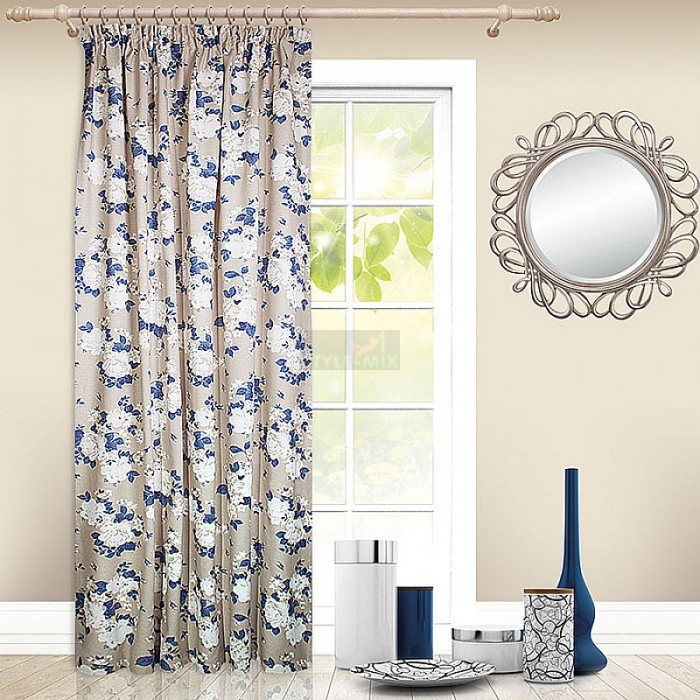 Штора на ленте Ловер синий