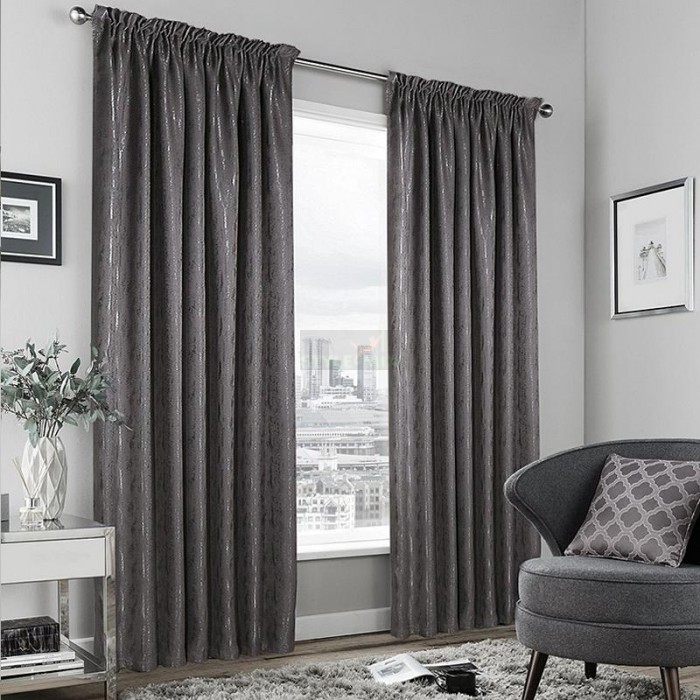 Комплект штор на ленте Модерн графит  (хамелеон )