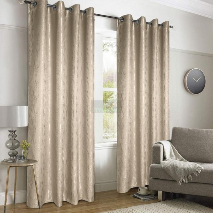 Комплект штор на люверсах Модерн бежевый