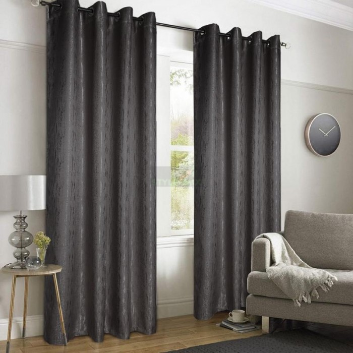 Комплект штор на люверсах Модерн графит (хамелеон)