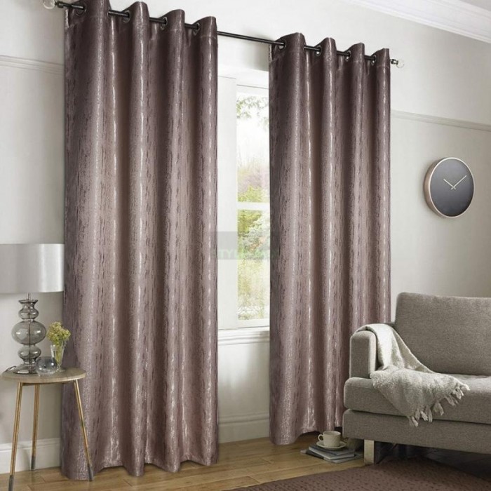 Комплект штор на люверсах Модерн кофейный