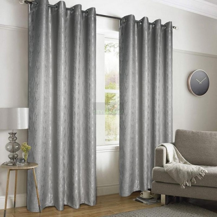 Комплект штор на люверсах Модерн серый