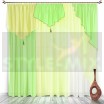Комплект штор на ленте Натали салат-лимон