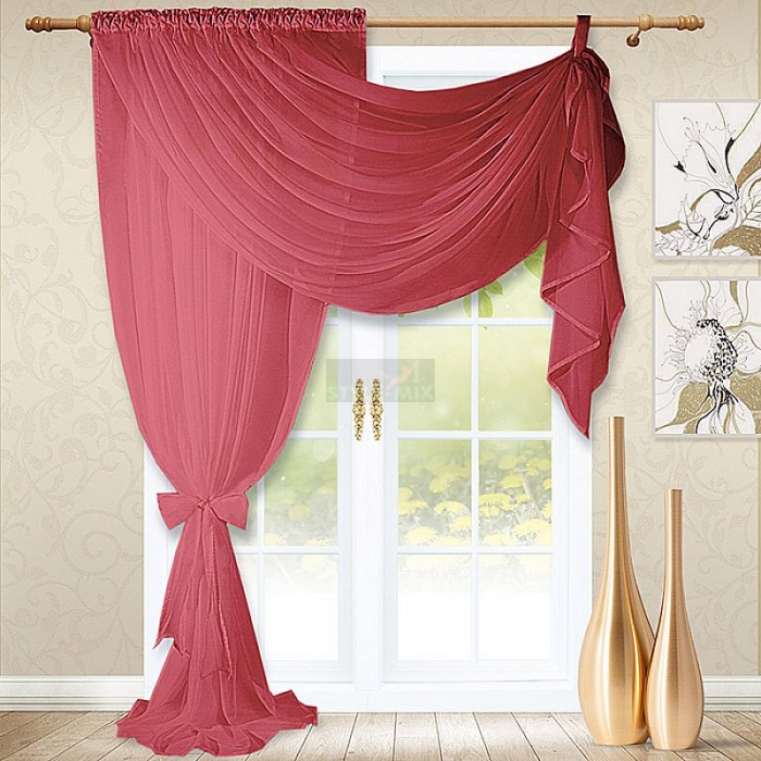 Штора на кулиске Пэрри терракот