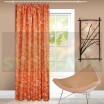 Штора на ленте Амур негатив оранжевый