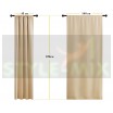 Комплект штор на ленте Вельвет бежевый