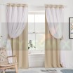 Комплект штор на люверсах Стелла бежевый