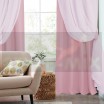 Комплект штор на люверсах Стелла розовый