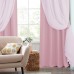 Комплект штор на люверсах Стелла розовый