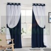 Комплект штор на люверсах Стелла синий