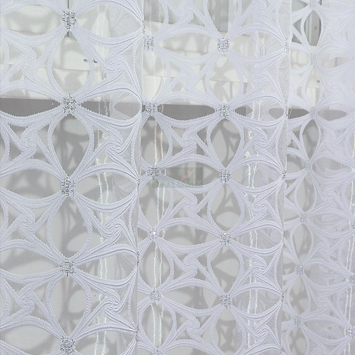 Тюль на ленте Кристал - 5 белый