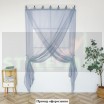 Тюль на петлях Марго голубой