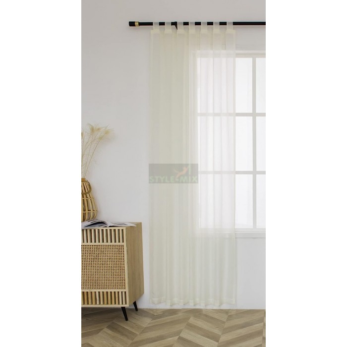 Тюль на петлях Марго шампань