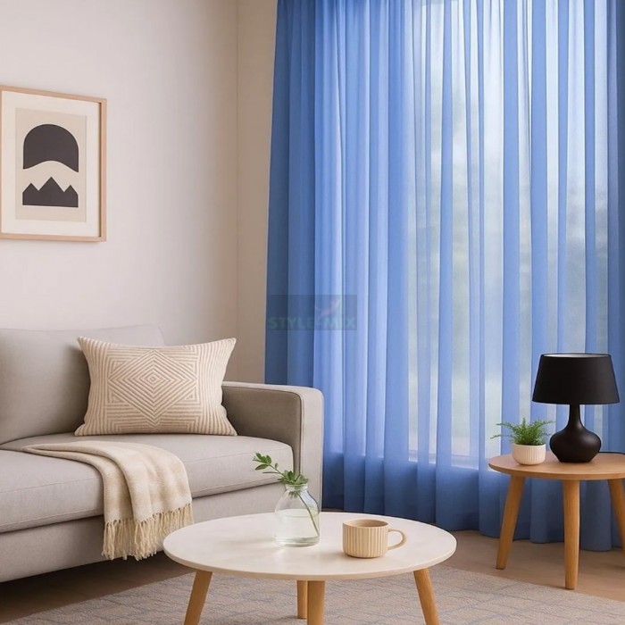 Тюль на ленте Престиж - 5 синий