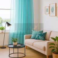 Тюль на ленте Престиж - 2 бирюза