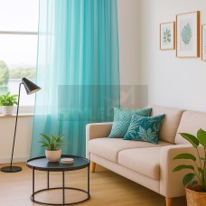 Тюль на ленте Престиж - 2 бирюза Тюль на ленте Престиж - 2 бирюза