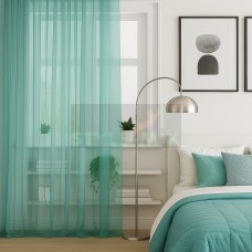 Тюль на ленте Престиж - 4 бирюза Тюль на ленте Престиж - 4 бирюза