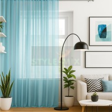 Тюль на ленте Престиж - 3 голубой Тюль на ленте Престиж - 3 голубой