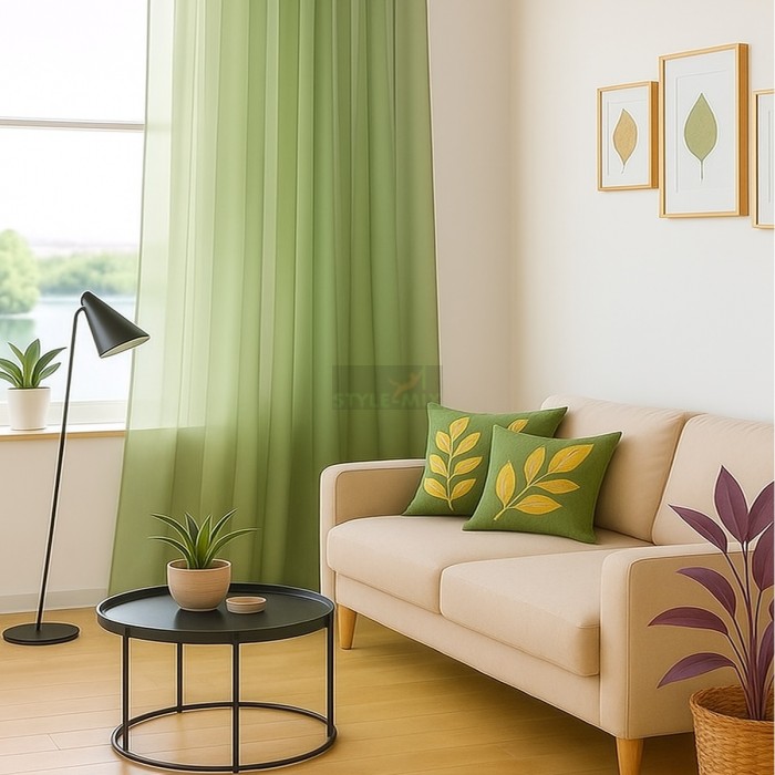 Тюль на ленте Престиж - 2 олива