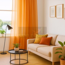 Тюль на ленте Престиж - 2 оранжевый Тюль на ленте Престиж - 2 оранжевый