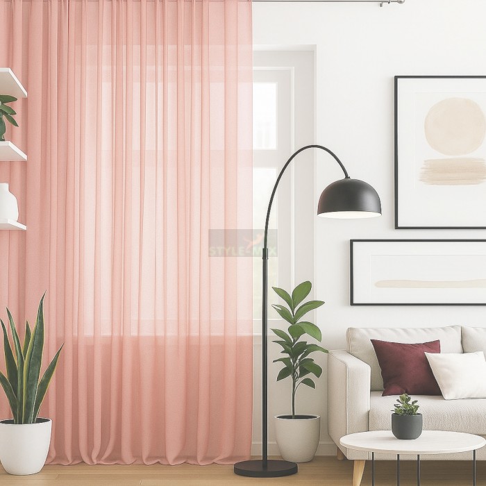 Тюль на ленте Престиж - 3 персик