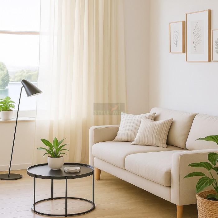 Тюль на ленте Престиж - 2 шампань